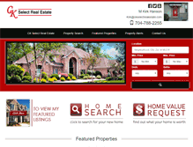 Tablet Screenshot of ckselectrealestate.com